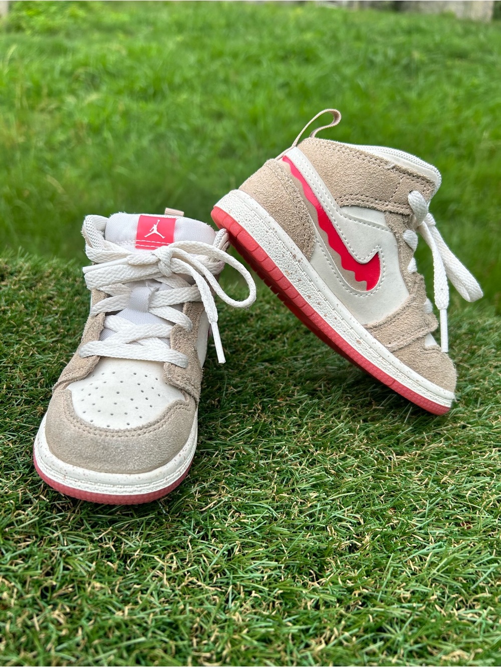 Jordan 1 Mid SE TD Desert Fusion Red Pale Ivory Air Jordan, Size  8c